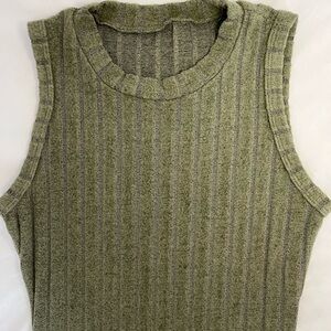 Green Textured Mini Dress